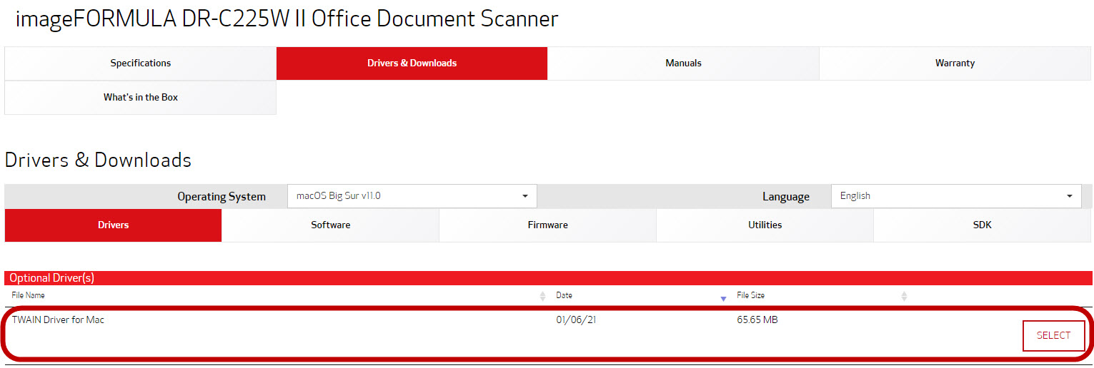 Canon Knowledge Base - Unable to scan with the DR-C225W / C225W II